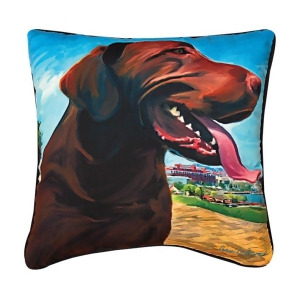 18 Robert McClintock View from the Hill Dog Square Throw Pillow - All