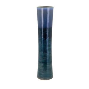 25.25 Shades of Blue Large Flared Table Top Vase - All
