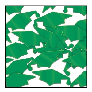Club Pack of 12 Green Fanci-Fetti Graduation Mortarboard Celebration Confetti Bags 1 oz. - All