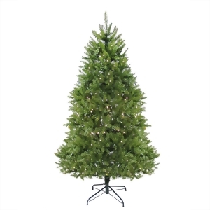 6.5' Pre-Lit Northern Pine Full Artificial Christmas Tree Warm Clear Led Lights - All