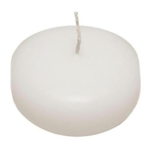 Club Pack of 12 Large 3 Round Unscented White Floating Candles - All