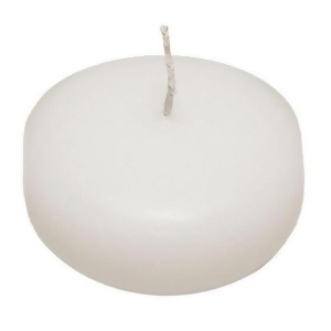 Club Pack of 12 Medium 2.5 Round Unscented White Floating Candles - All