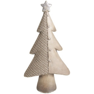 15 Brown Textured Eco-Friendly Christmas Table Top Tree Pack of 2 - All