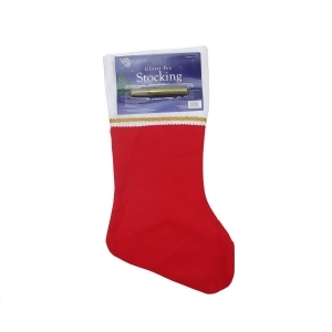19 Traditional Red Customizable Christmas Stocking with Gold Glitter Pen Pack of 12 - All