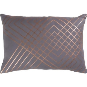 19 Moon Gray and Copper Decorative Throw Pillow-Poly Filler - All