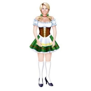 Pack of 12 German Oktoberfest Fraulein Woman Jointed Figure Beer Party Wall Decorations 38 - All