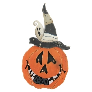 25 Battery Operated Led Lighted Pumpkin Standing Wood Halloween Decoration - All