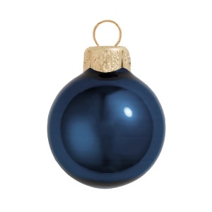 2Ct Midnight Blue Pearl Glass Ball Christmas Ornaments 6 150mm - All