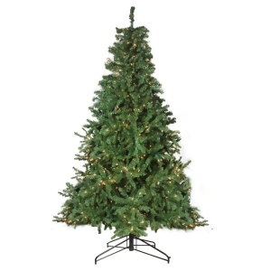 12' Pre-Lit 2-Tone Canadian Pine Commercial Artificial Christmas Tree Warm White Lights - All
