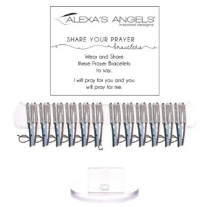 Club Pack of 36 Assorted Share Your Prayer Bracelets with Display 7 - All