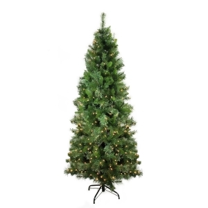 7.5' Pre-Lit Mixed Cashmere Pine Medium Artificial Christmas Tree Clear Lights - All