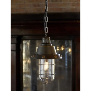 Hanging Rustic Looking Flared Caged Foyer Pendant Light Fixture 44 - All