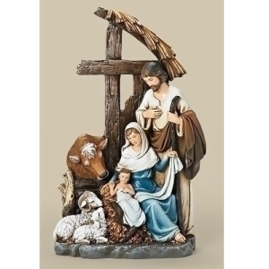 11 Josephs Studio Religious Christmas Holy Family with Cross Stable Figurine - All