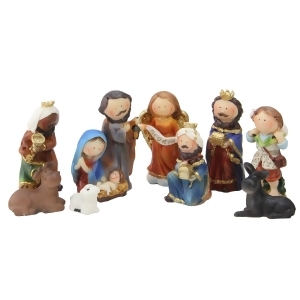 9-Piece Durable Children's First Religious Christmas Nativity Gift Set - All