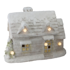 14.5 Led Lighted Musical Snowy Cottage Christmas Decoration - All