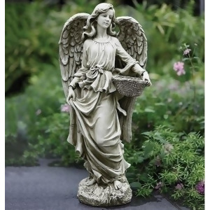 18 Joseph Studio Angel With Basket Garden Statuary - All