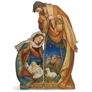 33 Holy Family with Baby Die Cut Decorative Folding Screen with Animals - All