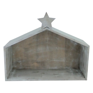 13 Country Rustic Distressed Finish Star Topped Christmas House - All