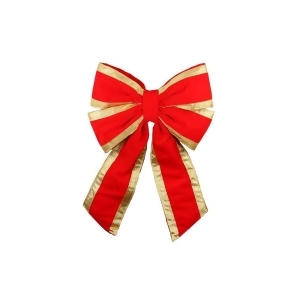 20 Commercial Structural 4-Loop Red and Gold Uv Treated Outdoor Christmas Bow - All