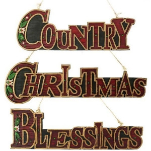Set of 3 Sign Holiday Ornaments - All