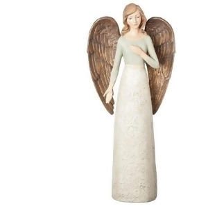 17.5 Versailles Large Ivory-Blue Angel Figure - All