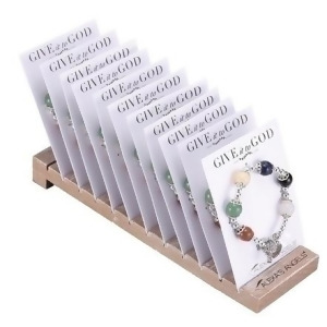 Club Pack of 24 Religious Give it to God Gemstone Bracelets with Display 7 - All