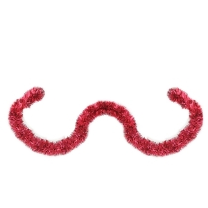 50' Shiny Red Festive Christmas Foil Tinsel Garland Unlit 8 Ply Pack of 3 - All