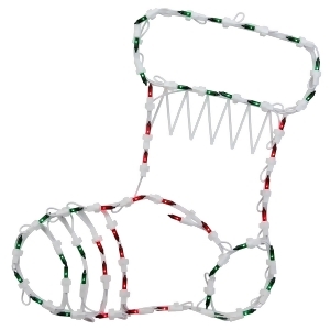 18 Lighted Stocking Christmas Window Silhouette Decoration Pack of 4 - All