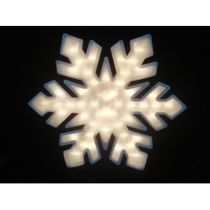 20 Lighted Snowflake Christmas Window Silhouette Decoration Pack of 4 - All