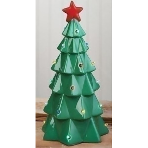 13 Led Lighted Battery Operated Christmas Tree with Bright Red Star - All