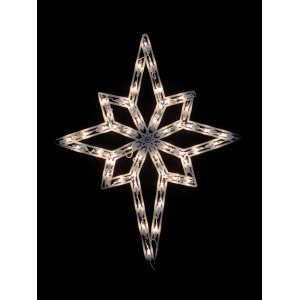 18 Lighted Star of Bethlehem Christmas Window Silhouette Decoration Pack of 4 - All