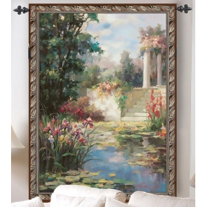 The Water Garden with Columns Cotton Wall Art Hanging Tapestry 53 x 35 - All