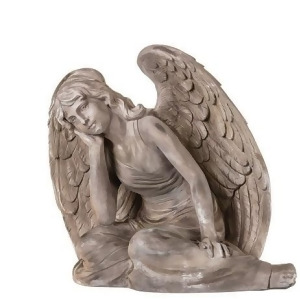 21 Large Sitting Angel Outdoor Religious Garden Statue - All
