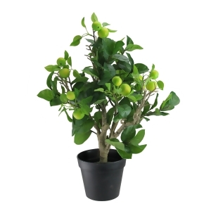 23 Artificial Potted Bonsai-Style Decorative Green Apple Tree - All
