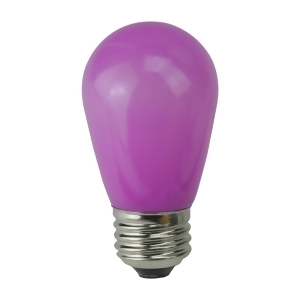 Pack of 25 Opaque Led S14 Purple Christmas Replacement Bulbs - All