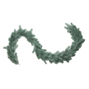 76 Frosted and Dusted Artificial Green Pine Decorative Christmas Garland Unlit - All