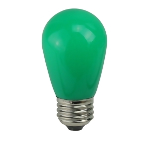 Pack of 25 Opaque Led S14 Green Christmas Replacement Bulbs - All