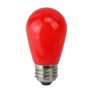 Pack of 25 Opaque Led S14 Red Christmas Replacement Bulbs - All