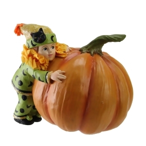 5 Pumpkin Patch Child with His Oversized Pumpkin Halloween Decoration - All