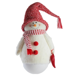 37 Tumbling Sam the Snowman with Red hat and Scarf Christmas Decoration - All