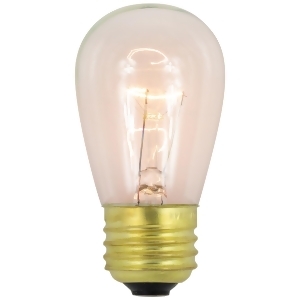 Pack of 25 Incandescent S14 Clear Christmas Replacement Bulbs - All