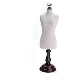 18.5 White Natural Dress Form Display Stand - All