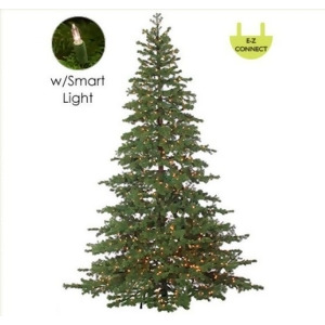 7.5' Layered Pine Instant Power Technology Single Plug Christmas Tree Multi Led Lights - All