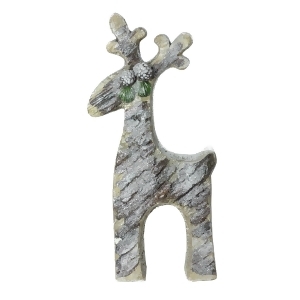 22 Gray Rustic Glittered Christmas Reindeer Table Top Decoration - All
