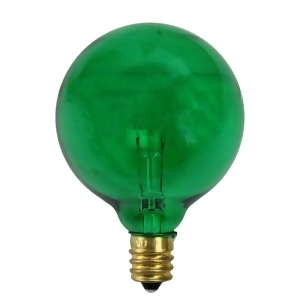Pack of 25 Incandescent G50 Green Christmas Replacement Bulbs - All