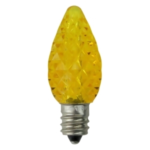 Pack of 25 Faceted Led C7 Yellow Christmas Replacement Bulbs - All