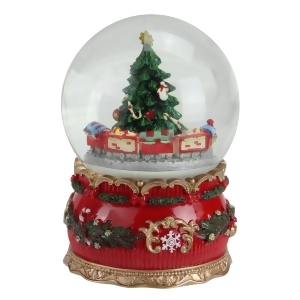 6 Musical Christmas Tree and Train Animated Water Globe Table Top Decoration - All