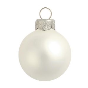 40Ct Matte Finish Silver Glass Ball Christmas Ornaments 1.5 40mm - All