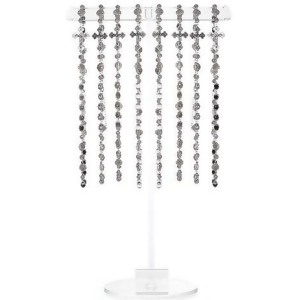 24 Piece Set of Decorative Crucifix Necklace with Display Stand - All