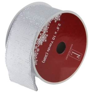 Pack of 12 Simply Gray Burlap Wired Christmas Craft Ribbon Spools 2.5 x 120 Yards Total - All